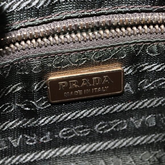 PRADA Shoulder Bag Nylon Beige Gold Auth 138224 - Picture 10 of 16